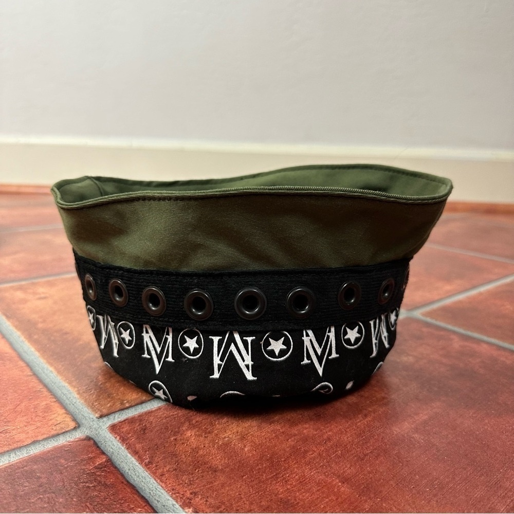 New Marc Vachon Monogram Grommet Bucket Hat